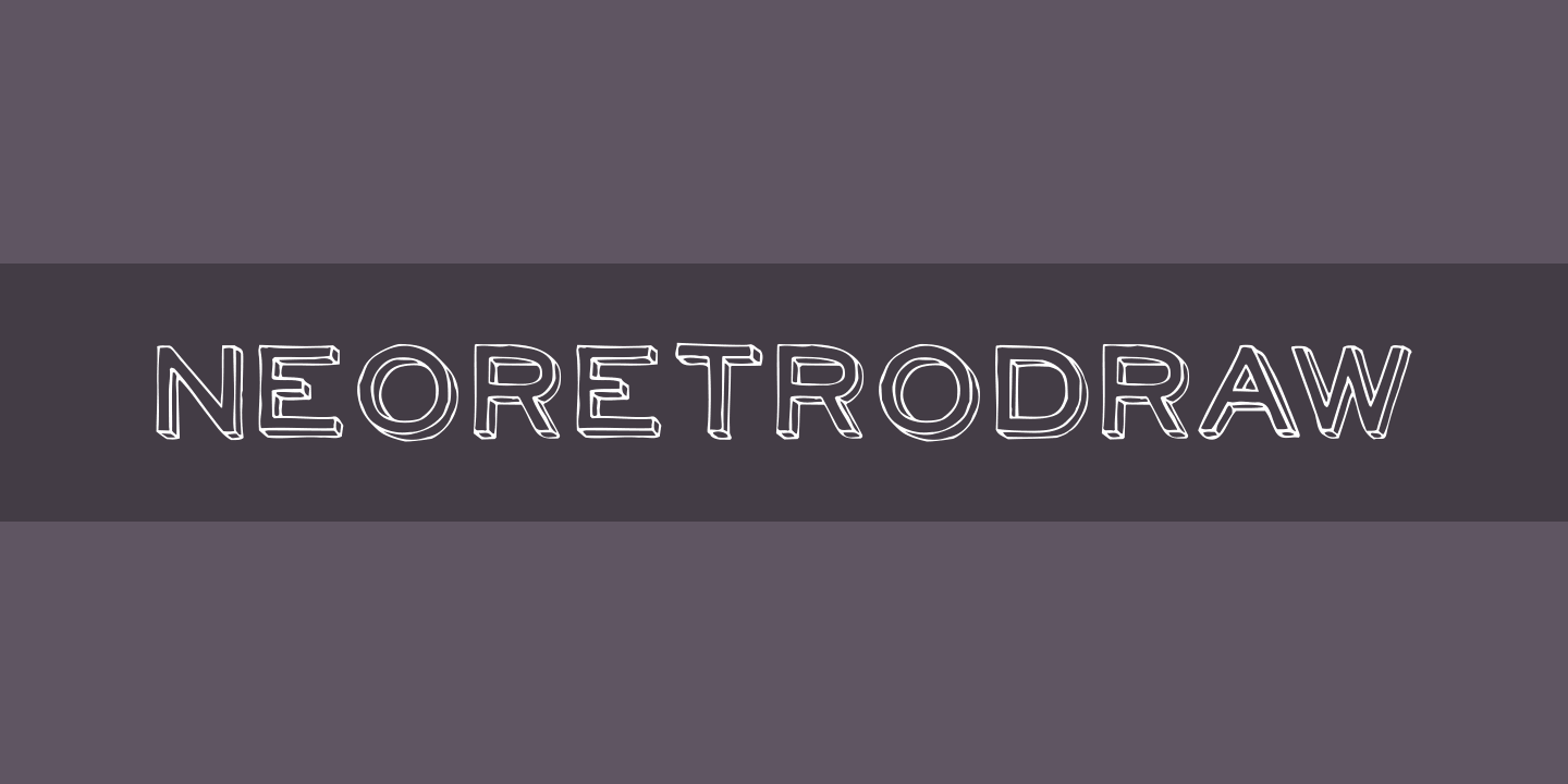 Beispiel einer NeoRetroDraw-Schriftart